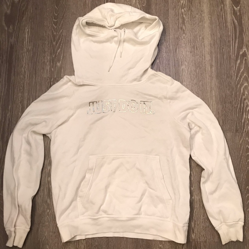 Nike “Just Do it” Funnel Neck Hoodie Women’s‎ Small